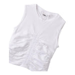 I Do Canotta Tinta Unita Girocollo per Bambina 4B847 BIANCO I DO 