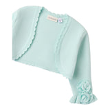 Sarabanda Coprispalle Tinta Unita con Applicazioni per Bambina 0B431X VERDE ACQUA SARABANDA 