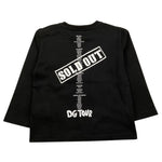 DOLCE & GABBANA shirt girocollo tinta unita con stampa in contrasto Nero per Neonato L2JTAY NERO DOLCE & GABBANA 