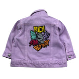 John Richmond Giubbino In Denim Tinta Unita per Neonata RIP26091GB LILLA JOHN RICHMOND 