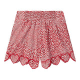 Stella Mccartney Short Biclore Fantasia Cuori Bianco/Rosso Per Bambina