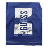 GUESS shirt girocollo tinta unita con stampa in contrasto Blu per Neonato N4BI14I3Z14X BLU GUESS 