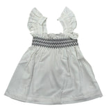 Please Camicia Giromanica Tinta Unita per Neonata CC00300G71 BIANCO PLEASE 