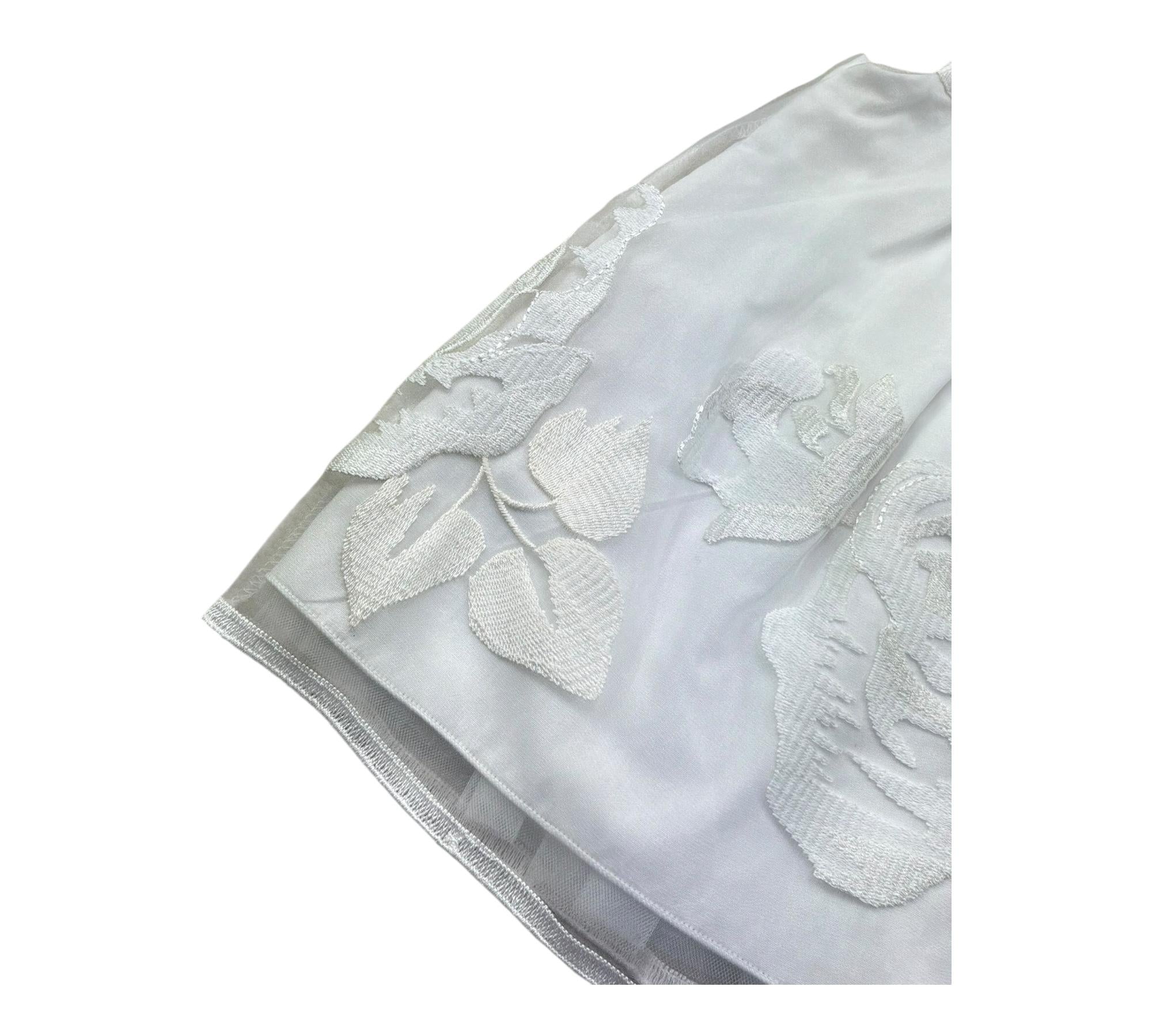 Monnalisa Abito Giromanica Tinta Unita con Ricami per Neonata 735957 BIANCO MONNALISA 