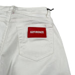 G2Firenze Jeans tinta unita con Bottoni Bianco per Bambino 00597 BIANCO G2FIRENZE 