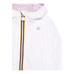 K-Way Giubbino Reversibile Bicolore con Cappuccio per Bambina K41337WX BIANCO/ROSA K-WAY 