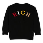 John Richmond Cardigan Tinta Unita con Logo per Neonato RIA24080CD NERO JOHN RICHMOND 