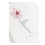MONNALISA shirt tinta unita cn fiore Bianco per Neonata 37D609N BIANCO MONNALISA 