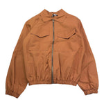 Never Too Giubbino Tinta Unita con Zip E Colletto per Bambino NT1581R MARRONE NEVER TOO 