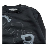 Iceberg Felpa Chiusa Girocollo Tinta Unita con Logo per Neonato MFICE5117B NERO ICEBERG 