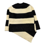 TO be too maglia asimmetrica bicolore girocollo Nero/panna per Bambina TFBF24A600 NERO/PANNA TO be too 