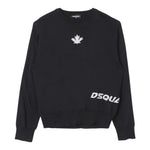 DSQUARED2 maglia tinta unita girocollo con stampa Nero per Bambino DQ2453 NERO DSQUARED2 
