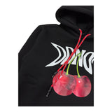 DO NOT CONFORM felpa chiusa con cappuccio tinta unita con stampa ciliegie Nero per Bambino FE027 NERO DO NOT CONFORM 