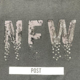 Yours Girl T-Shirt Girocollo Tinta Unita Con Paillettes Nero Per Bambina
