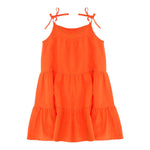 Dixie Abito Bretelline Tinta Unita per Bambina AB99300G50 ARANCIONE DIXIE 