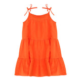 Dixie Abito Bretelline Tinta Unita per Bambina AB99300G50 ARANCIONE DIXIE 