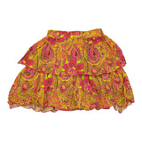 4Giveness Completo Camicia-Gonna Tinta Unita Con Stampa Fuxia Per Bambina