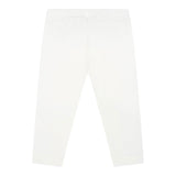 Moschino Leggins Tinta Unita con Stampa per Neonata MEP032L BIANCO MOSCHINO 