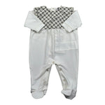 Elisabetta Franchi Tutina Manica Lunga Tinta Unita con Stampe per Neonata ENTU51 BIANCO ELISABETTA FRANCHI 