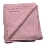 Juliana Coperta Tinta Unita con Ricami per Neonata J6028 ROSA JULIANA 