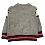TRUSSARDI maglia girocollo tinta unita con profili in contrasto Grigio per Neonato TIA25030MA GRIGIO TRUSSARDI 