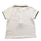 Tartine Et Chocolat Polo Mezza Manica Tinta Unita Con Profili In Contrasto Bianco/Verde Per Neonato