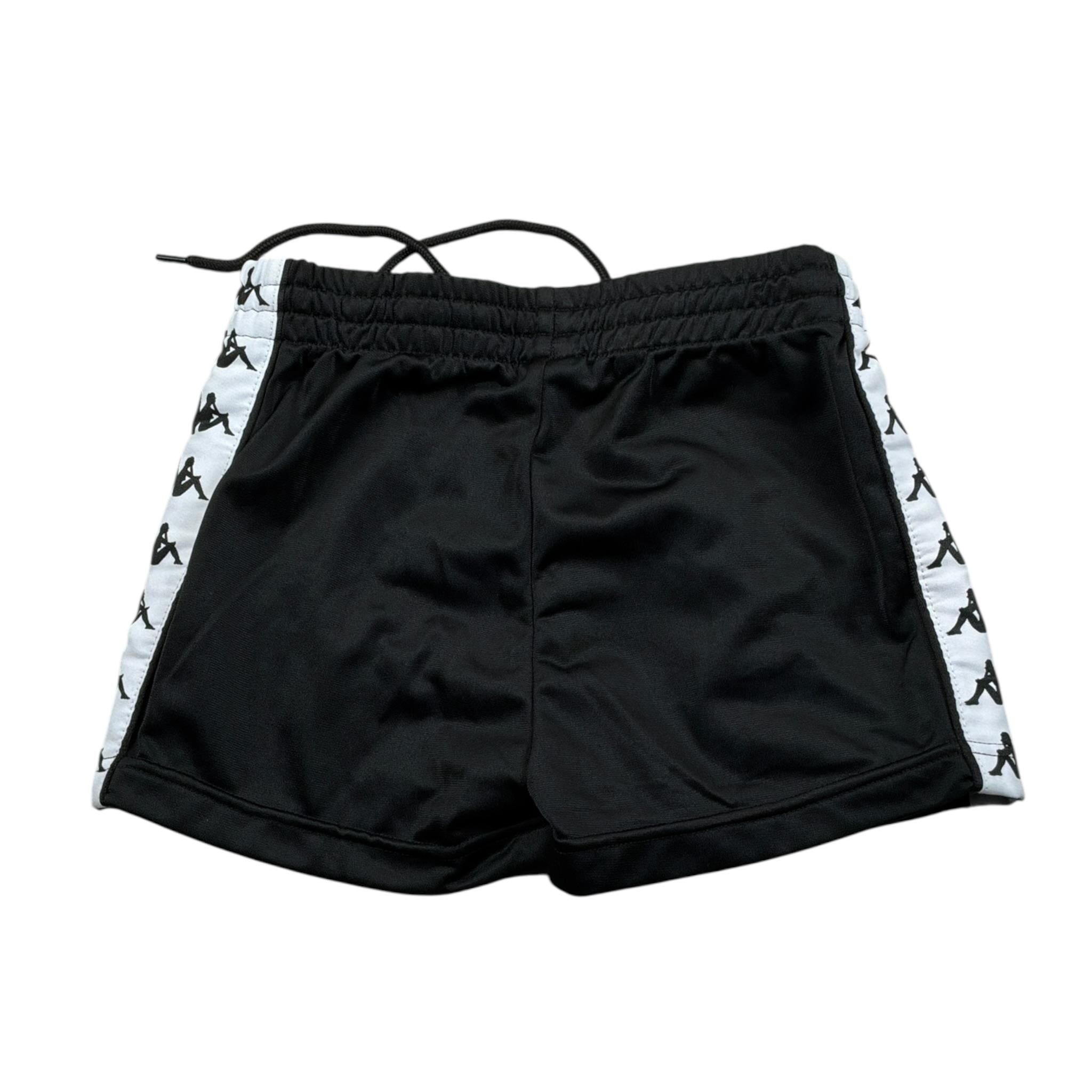 Kappa Short tinta unita con Logo Nero per Bambina 304S7L0 NERO KAPPA 