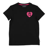 John Richmond T-Shirt Girocollo tinta unita con Stampa Nero per Bambina RGP24045TS NERO JOHN RICHMOND 
