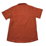 Mood_One Camicia Mezza Manica Tinta Unita per Bambino 3019 RUGGINE MOOD_ONE 