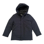 SAVE THE DUCK giubbino tinta unita con cappuccio Blu per Neonato J41447B BLU SAVE THE DUCK 