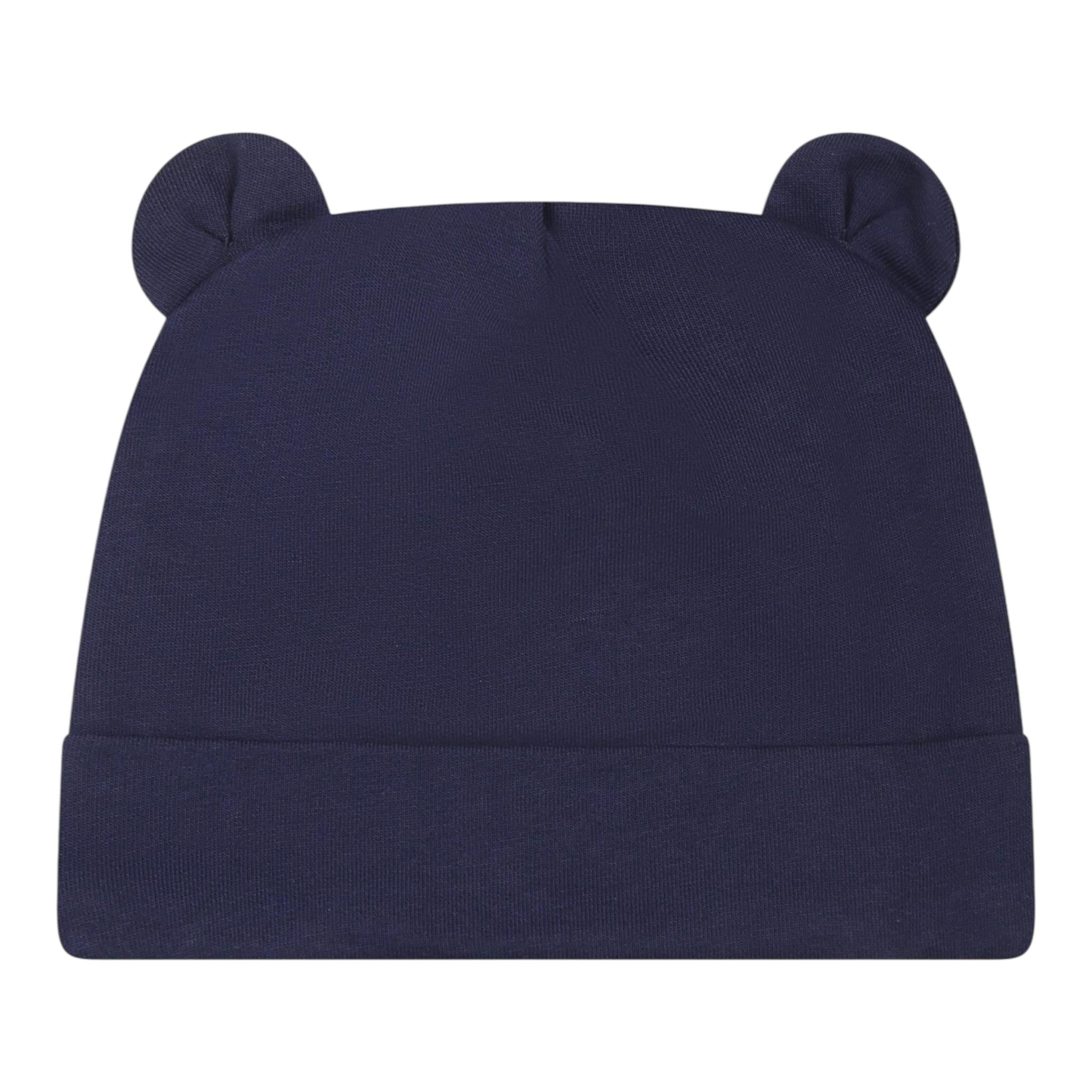 MOSCHINO set cappello-bavetta tinta unita Blu per Neonato MUY079 BLU MOSCHINO 