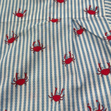 Saint Barth Camicia Tinta Unita con Fantasia A Righe Mezza Manica per Bambino 00783L BIANCO SAINT BARTH 