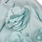 Petit Posh Giacca Crop Tinta Unita con Applicazioni per Bambina GFBS25068GCX VERDE ACQUA PETIT POSH 