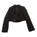 FUN & FUN giacca tinta unita con cinturino Nero per Bambina FJJK00425 NERO FUN & FUN 