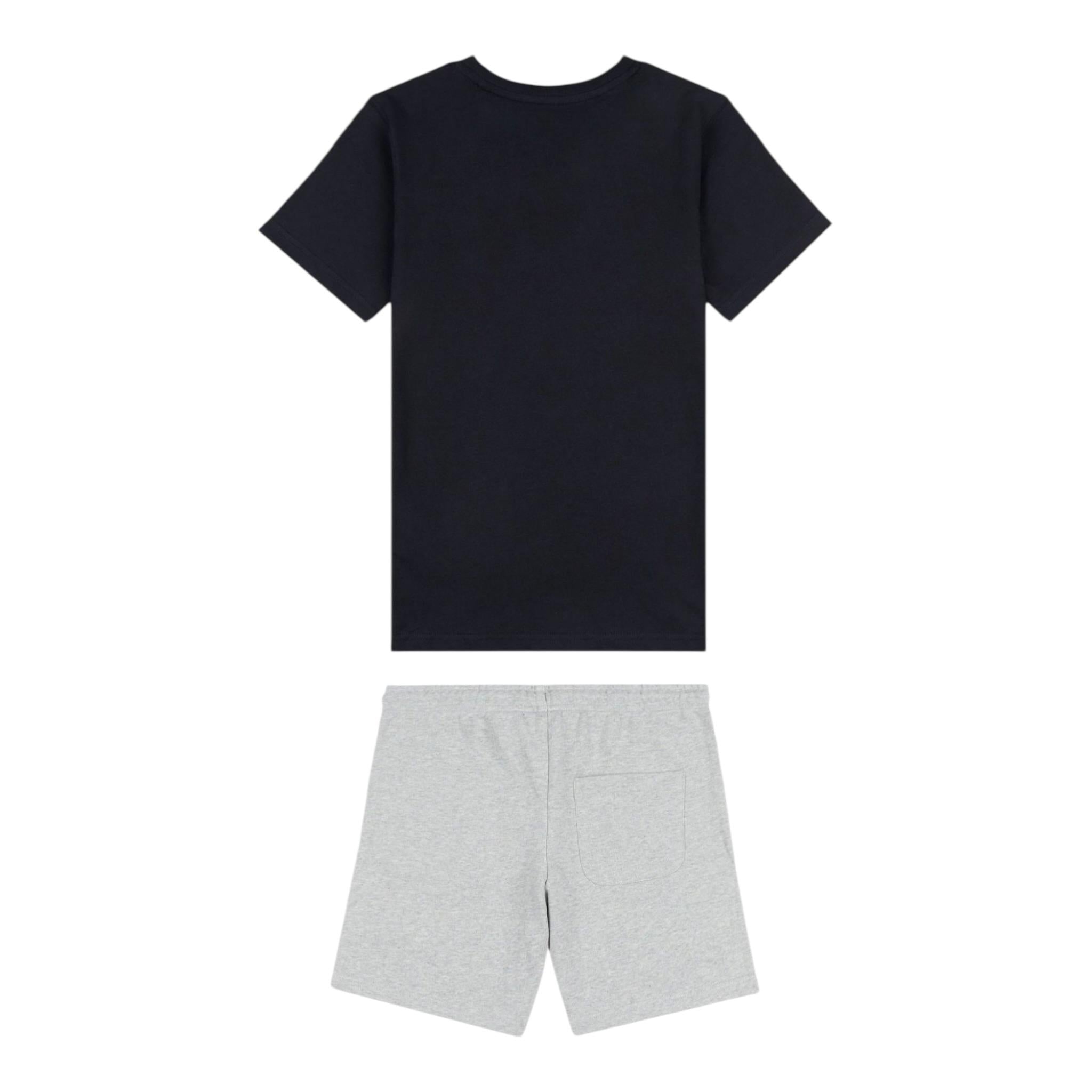 New Balance Completo 2 Pezzo T-Shirt-Bermuda Bicolore per Bambino LAKB0103X NERO/GRIGIO NEW BALANCE 