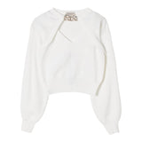 Twinset Set Top-Maglia Tinta Unita per Bambina 251GJ3QW6 PANNA TWINSET 