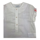 Yoedu Completo Bicolore Camicia-Short Bianco/Rosa per Neonata