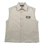 Duepuntozero Camicia Tinta Unita Smanicata per Neonato SMAR2N BEIGE DUEPUNTOZERO 