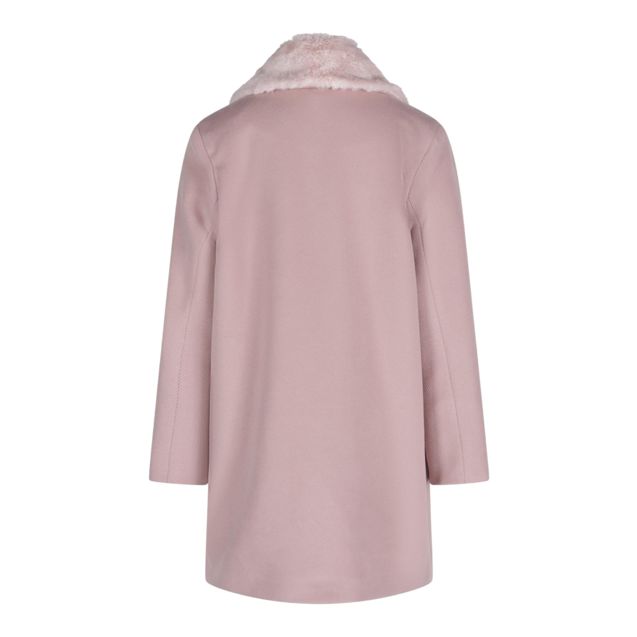 FUN & FUN cappotto tinta unita con colletto pelliccia Rosa per Bambina FCJCT15487 ROSA FUN & FUN 
