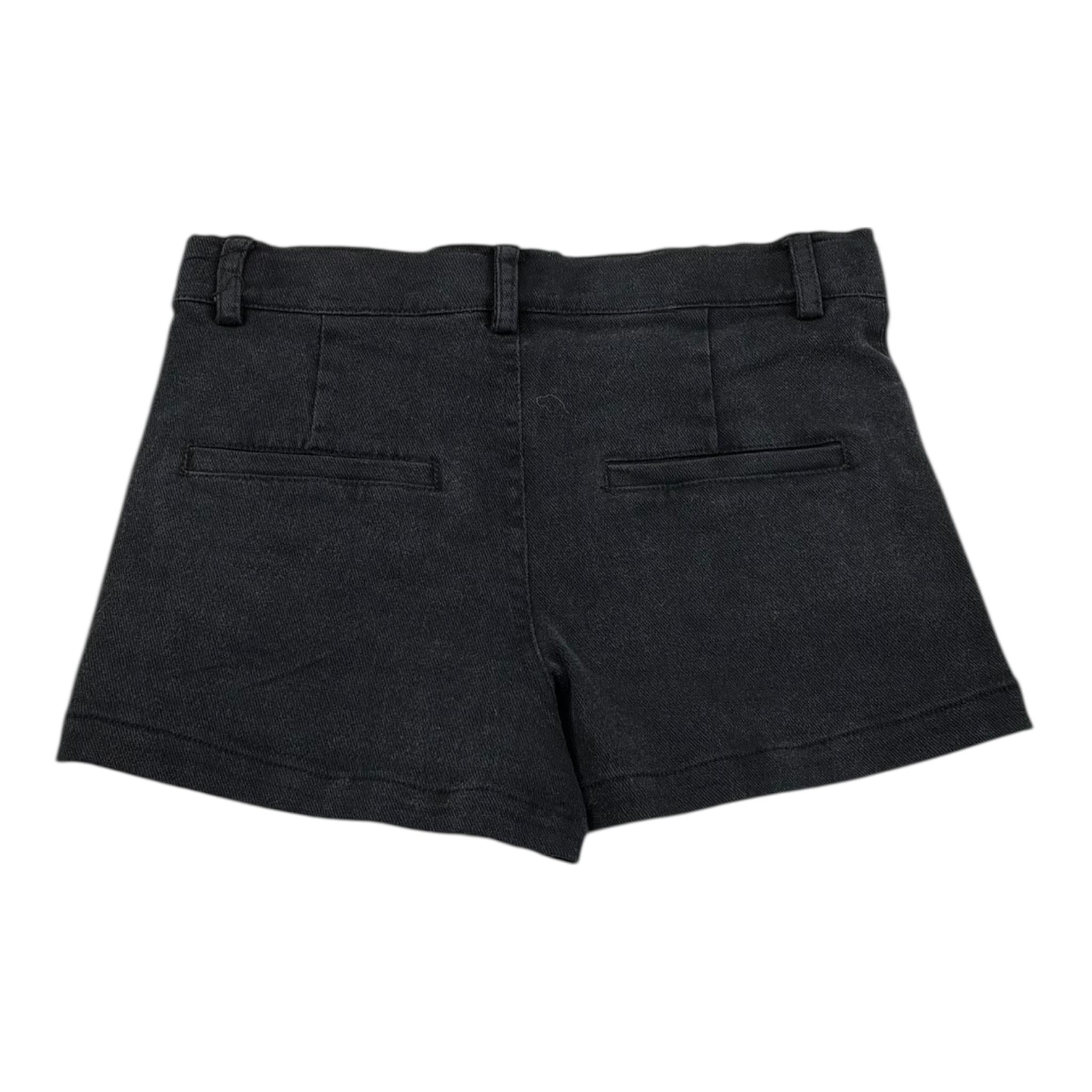 John Richmond Short In Denim Tinta Unita con Stampa per Bambina RGP26122SH NERO JOHN RICHMOND 