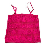 Fun & Fun Top Bretelline Tinta Unita Fuxia Per Bambina