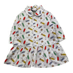 MOSCHINO abito camicia tinta unita con stampa Bianco per Neonata MDV0CQ BIANCO MOSCHINO 