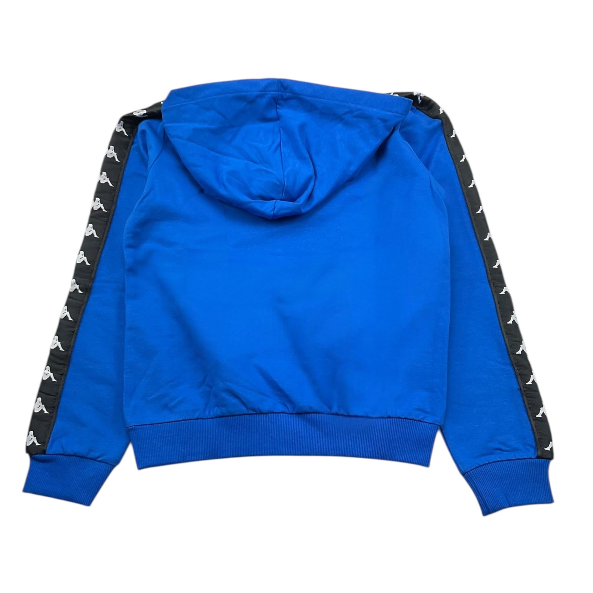 KAPPA felpa tinta unita con cappuccio e logo Cobalto per Bambino 3731F0011 COBALTO KAPPA 
