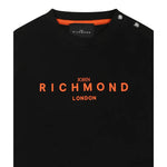 John Richmond T-Shirt Girocollo tinta unita con Stampa Nero per Neonato RIP25014TSXXXX NERO JOHN RICHMOND 