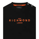 John Richmond T-Shirt Girocollo tinta unita con Stampa Nero per Neonato RIP25014TSXXXX NERO JOHN RICHMOND 