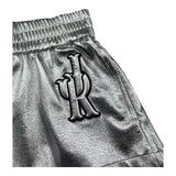John Richmond Short Tinta Unita con Elastico In Vita per Bambina RGP26044SH ARGENTO JOHN RICHMOND 