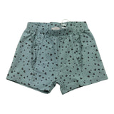 Chicco Short Tinta Unita Con Stampa Fantasia Cuori Verde Per Neonata