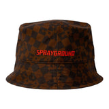 Sprayground Cappello Modello Pescatore Fantasia Quadri per Bambino SP14998GRY MARRONE SPRAYGROUND 