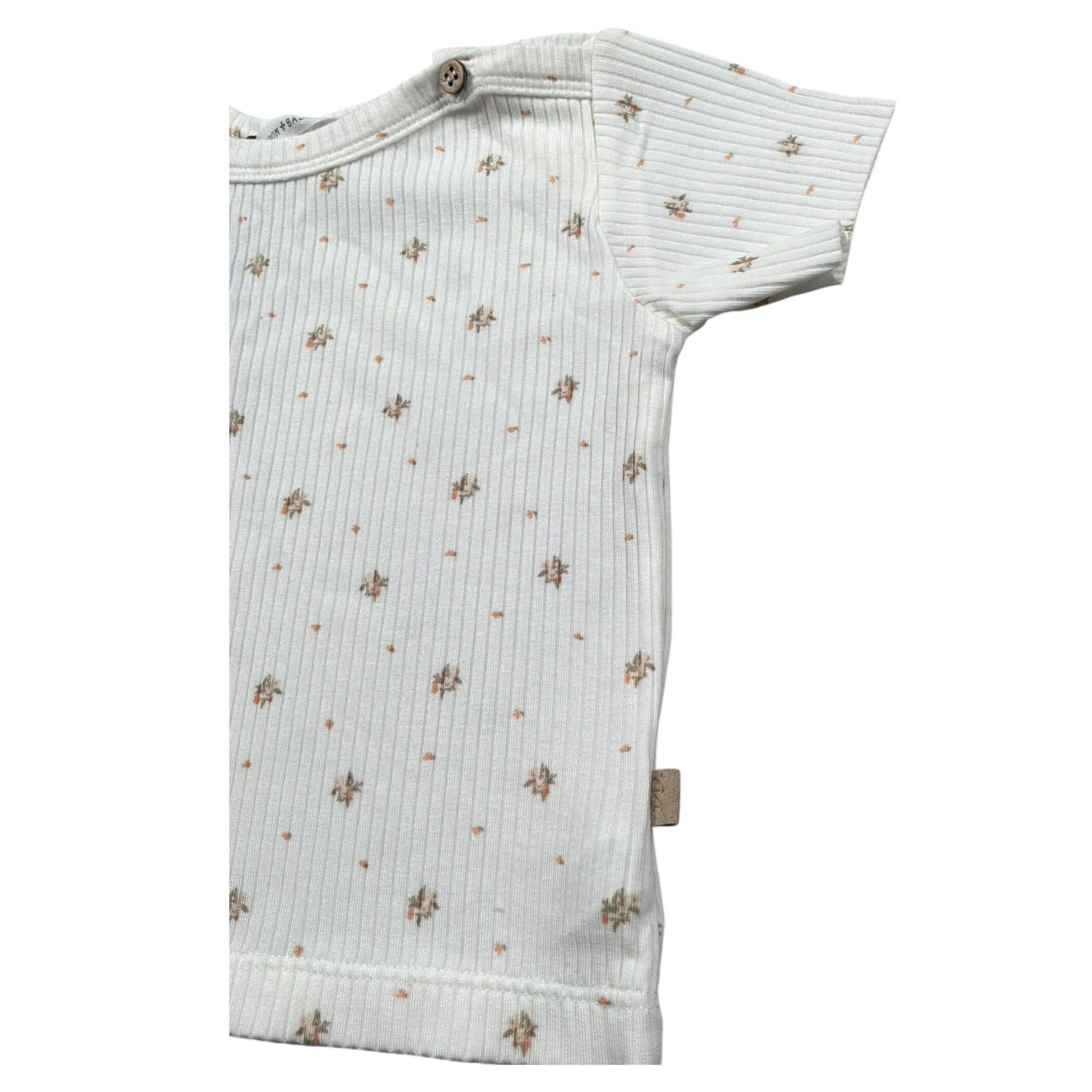 Bamboom+Babies T-Shirt Tinta Unita con Stampe per Neonata 8244 PANNA BAMBOOM+BABIES 