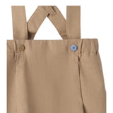 Mini Banda Salopette tinta unita Beige per Neonato 3B621X BEIGE MINI BANDA 